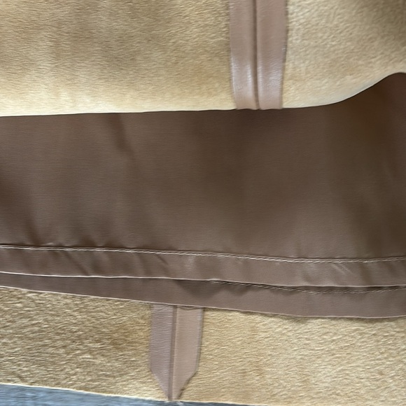 Tan Leather Women's Skirt - Picture 5 of 10